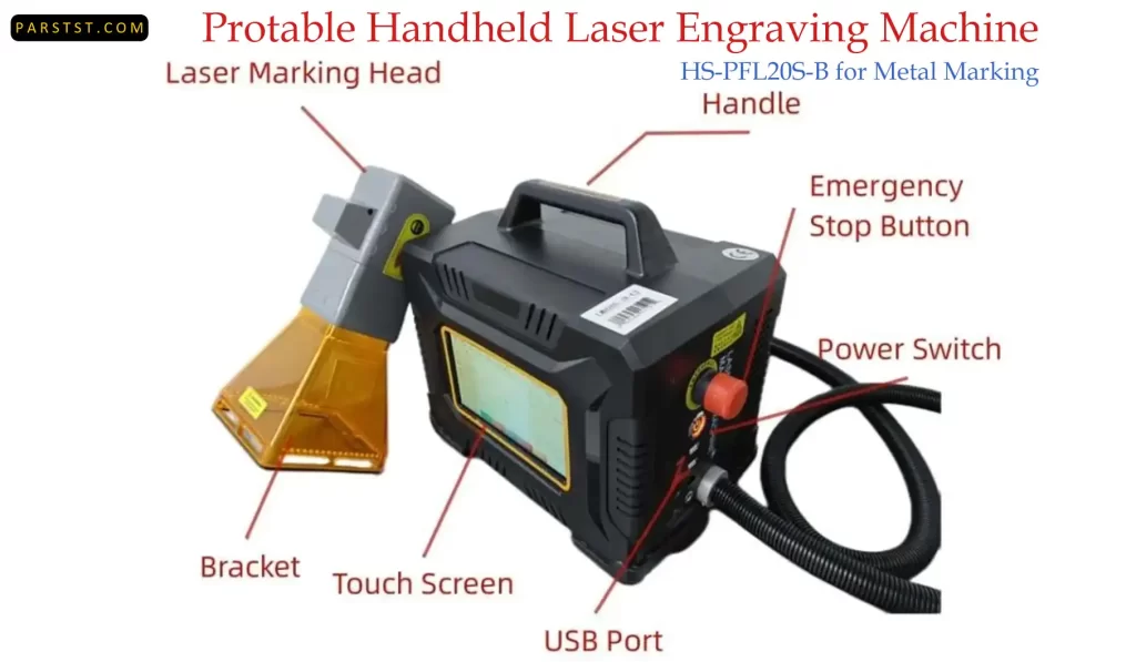 Protable Handheld Laser Engraving Machine HS-PFL20S-B parstst.com