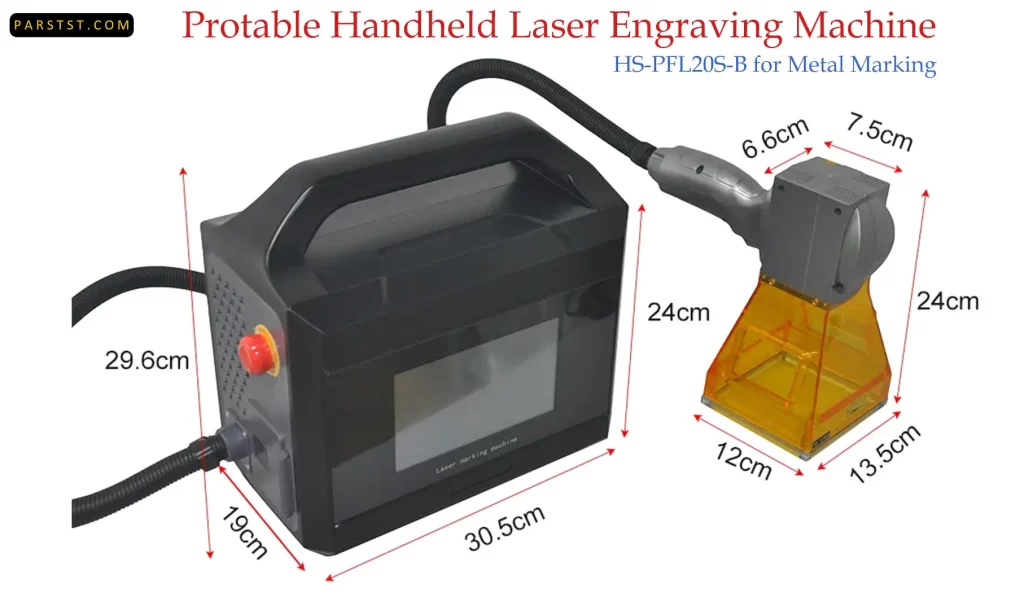 Protable Handheld Laser Engraving Machine HS-PFL20S-B parstst.com